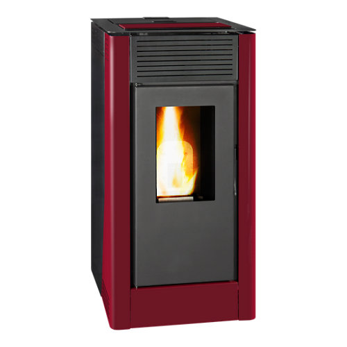 Hidroestufa de pellet tj velika 18 kw rojo