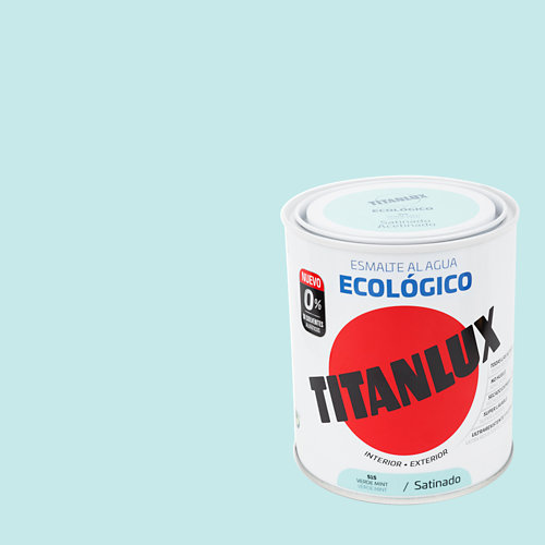 Pintura interior mate luxens 0.75l 0505-y10r crema muy luminoso 19 Esmalte al agua titanlux verde menta satinado 0 75l