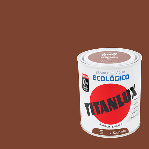 Esmalte al agua titanlux ocre satinado 0 75l