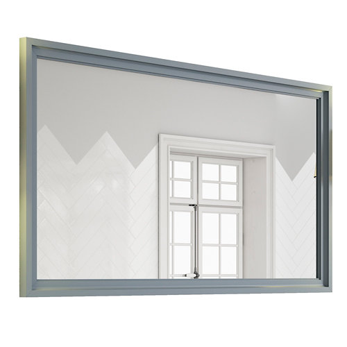 Espejo de baño harmony gris / plata 140 x 70 cm