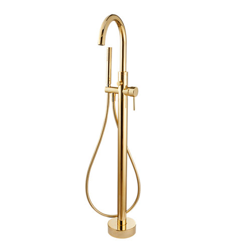 Grifo pie de bañera monomando maier oro brillo de la marca MAIER en acabado de color Amarillo / dorado fabricado en Latón