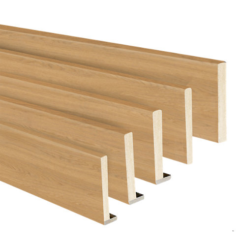 Kit de 5 jambas de mdf berna roble miel 70 x 10 mm