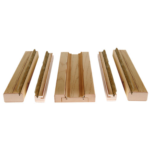 Kit de moldura para casoneto 110 de mdf roble miel para puerta corredera