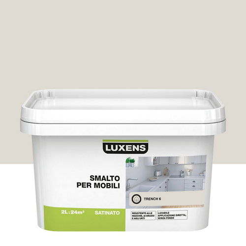 Esmalte para mueble de cocinas y baños satinado luxens 2 l marrón