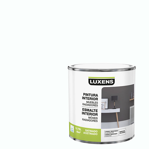 Protector madera exterior luxens satinado 2.5 l roble oscuro 20 Esmalte de interior luxens blanco satinado 0 75l