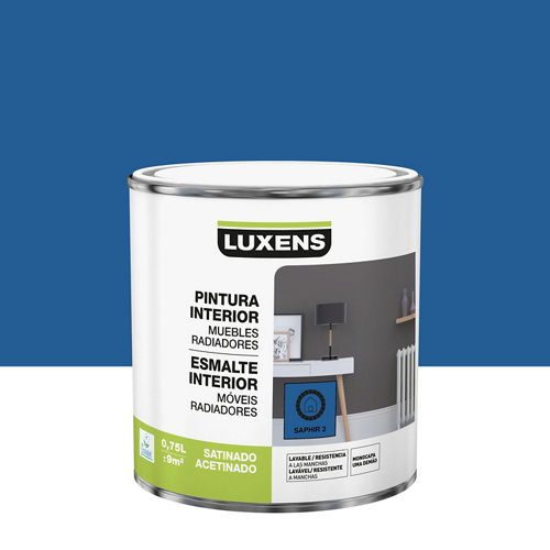 Pintura chalky xylazel spray azul 400 ml 21 Esmalte de interior luxens saphir 2 satinado 0 75l