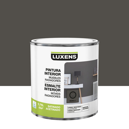 Esmalte de interior luxens moka 1 satinado 0 75l