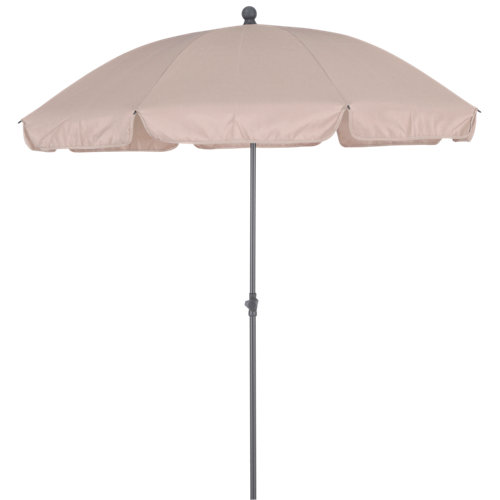 Comprar Parasol redondo de acero naterial bigrey marrón 200x200 cm