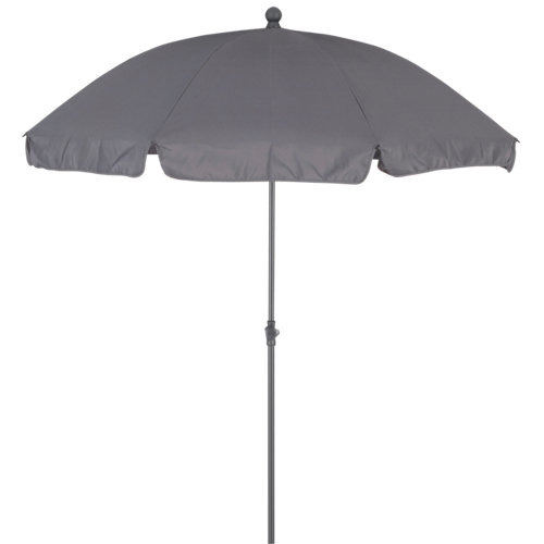 Parasol redondo de acero naterial bigrey gris 200x200 cm