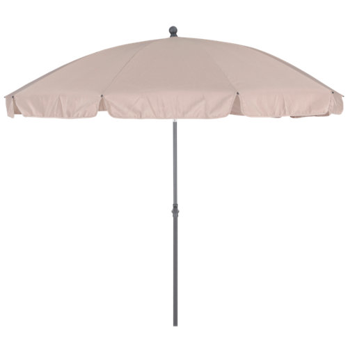 Parasol redondo de acero naterial bigrey marrón ø250 cm