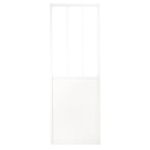Puerta corredera cristal atelier blanco de 83x204 cm (ancho x alto)