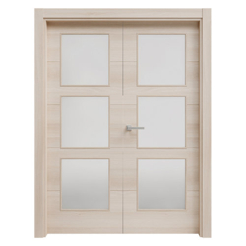 Armario spaceo home lucerna roble corredera interior gris 240x120x60cm 25 puerta berna acacia de apertura derecha de 115 cm