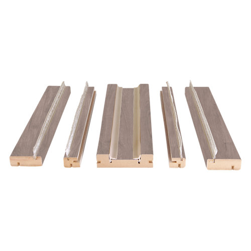 Kit de moldura para casoneto 110 de mdf gris smoke para puerta corredera