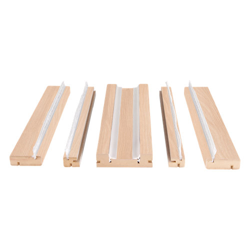 Kit de moldura para casoneto 110 de mdf acacia para puerta corredera