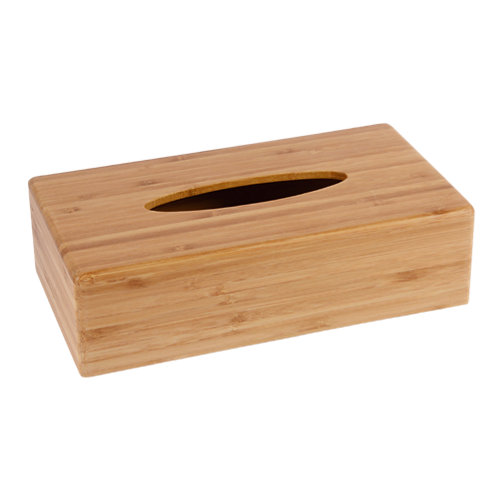 Porta pañuelos norte marrón 26x14x7.2 cm