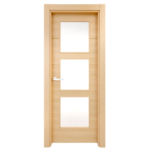 Puerta doble acristalada lucerna premium blanca i 9x125 cm 25 puerta oslo roble de apertura izquierda de 62.5 cm