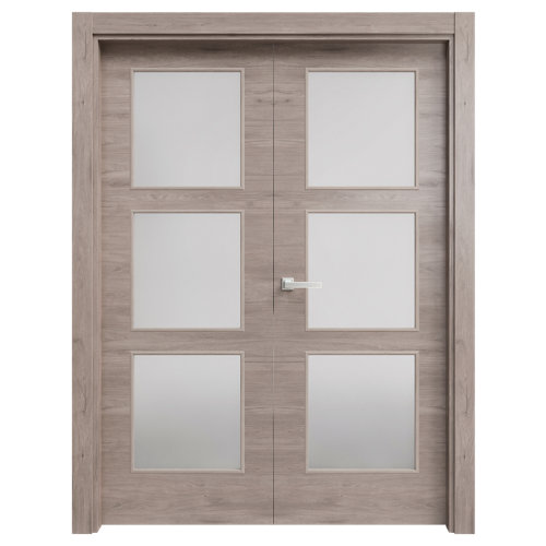 Vidrio plástico blanco liso de 2 mm de grosor y 100x50cm 25 puerta oslo gris de apertura derecha de 62.5 cm