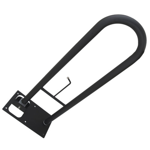 Asidero de baño 27x73x73 cm negro de la marca CROMADOS MODERNOS en acabado de color Negro fabricado en Acero lacado
