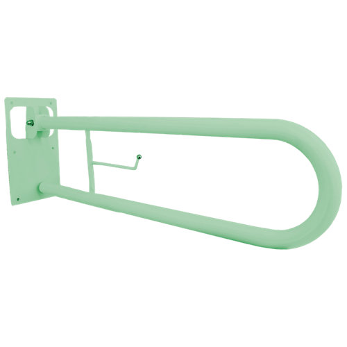 barra abatible y plegable para wc verde 27x73 x73 cm de la marca CROMADOS MODERNOS en acabado de color Verde fabricado en Acero lacado