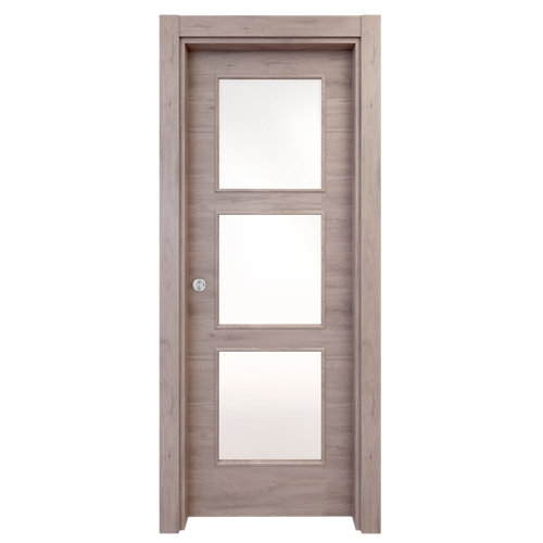 Puerta de interior corredera viena gris de 72.5 cm 28 Puerta de interior corredera oslo gris de 82.5 cm