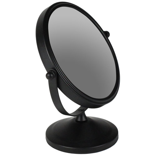 Espejo de aumento espejos cosméticos x 7 negro