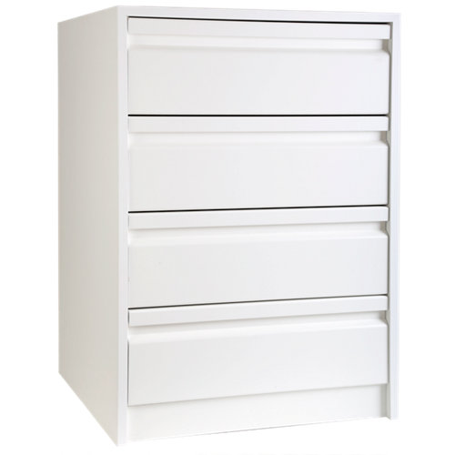 puerta oslo blanco de apertura izquierda de 115 cm 24 Cajonera 4 cajones serie montada blanco 72x50x50cm (altoxanchoxfondo)