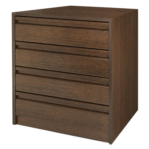 Puerta corredera blanco de 82.5 cm 27 Cajonera 4 cajones serie montada wengué 72x50x50cm (altoxanchoxfondo)