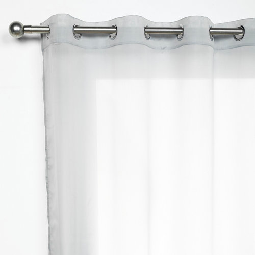 Cortina tagoda con motivo rayas gris de 280 x 140 cm