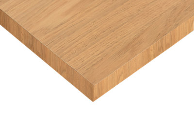 Tablero aglomerado de 4 cantos roble miel 59,7x120x1,6 cm (anchoxaltoxgrosor)