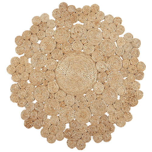 Alfombra marrón pvc marrakech 3794 160 x 230cm 25 Alfombra marrón yute yute natural 2 150 x 150cm