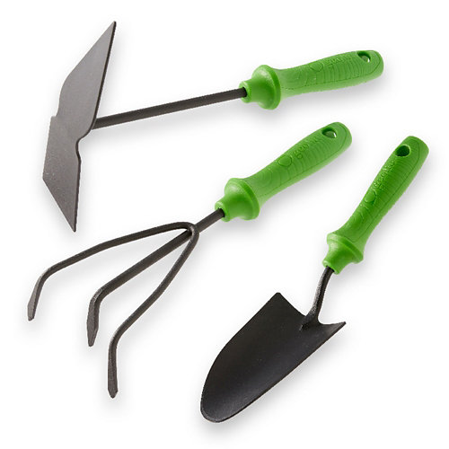 Lote de 3 herramientas geolia ergo: pala, hoja y cultivador