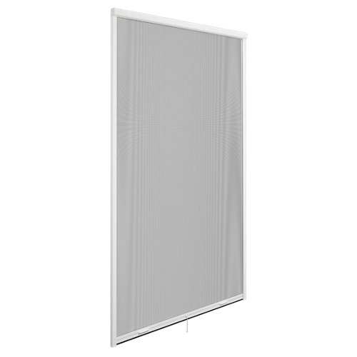 Puerta lucerna plus blanco de apertura izquierda de 62,5 cm 24 Mosquitera enrollable elite blanca para puerta de 140x220 cm (ancho x alto)