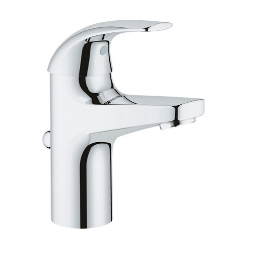 Grifo lavabo monomando grohe start curve cromo de la marca Grohe en acabado de color Gris / plata fabricado en Latón