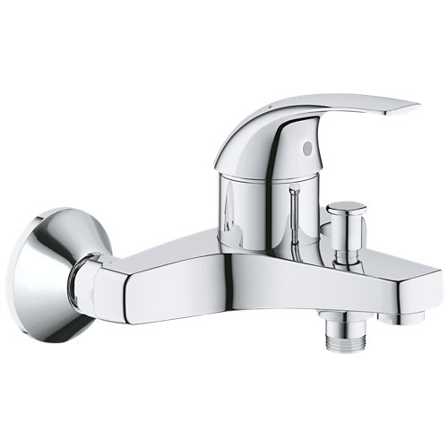 Grifo bañera monomando grohe start curve cromado de la marca Grohe en acabado de color Gris / plata fabricado en Latón