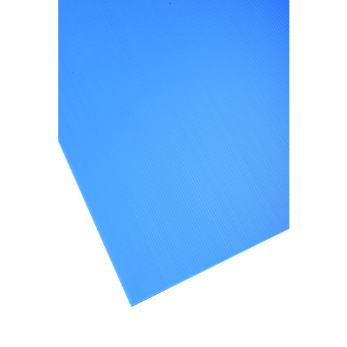 Placa de polipropileno azul opaco de 2.5 mm de grosor y 50x50cm