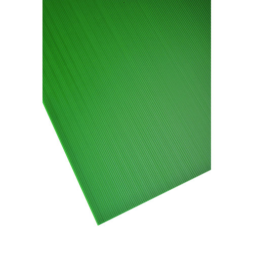 Placa de polipropileno verde opaco de 2.5 mm de grosor y 50x50cm