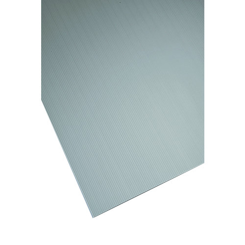 Placa de polipropileno gris opaco de 2.5 mm de grosor y 50x50cm