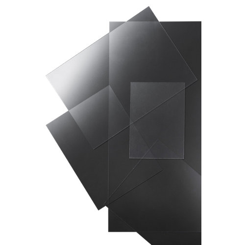 Loseta de pvc para suelo artens inteso 8 beton de color gris mod000 24 Vidrio plástico transparente deslustrado de 1.2 mm de grosor y 80x60cm