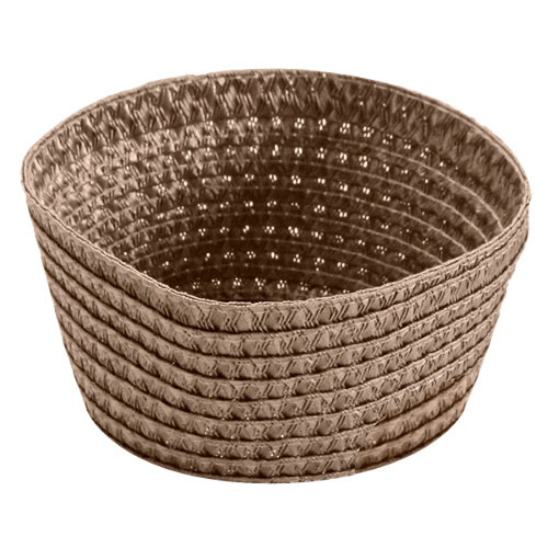 Cesta organizador beige 18x9 cm de la marca VERSA en acabado de color Beige fabricado en Polipropileno