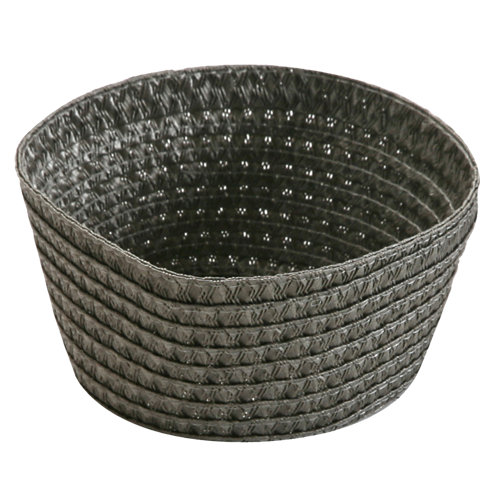 Cesta organizador gris / plata 18x9 cm de la marca VERSA en acabado de color Gris / plata fabricado en Polipropileno
