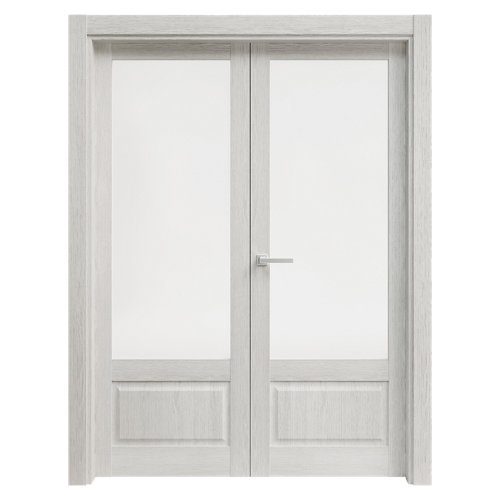 Puerta abatible para módulo de armario spaceo home gris 60x240cm 23 puerta sofía blanco de apertura izquierda de 115 cm