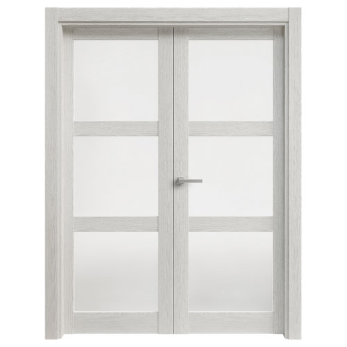 puerta oslo acacia de apertura derecha de 82.5 cm 28 puerta moscú blanco de apertura izquierda de 145 cm