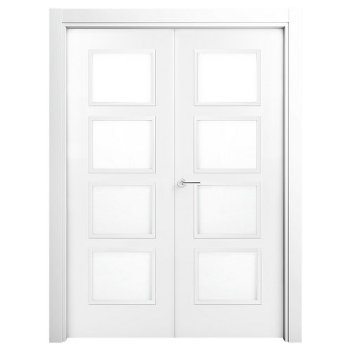 Puerta corredera cristal bonn uñero y condena 72,5x203 cm 25 puerta bari premium blanco de apertura derecha de 82.5 cm