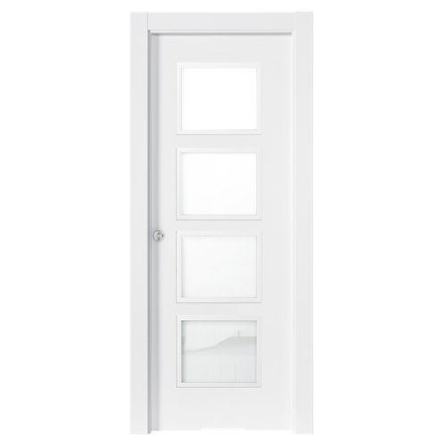 Puerta de interior corredera bari premium blanco de 82.5 cm