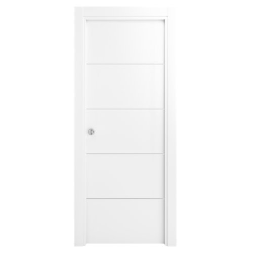 Placa bilaminato gris mate de 10.8 mm de grosor y 200x100cm 27 Puerta de interior corredera lucerna premium blanco de 62.5 cm