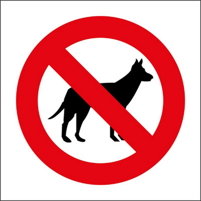 21x30 cm Se/ñal PVC Prohibido perros
