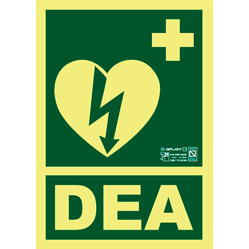 Cartel desfibrilador x cm