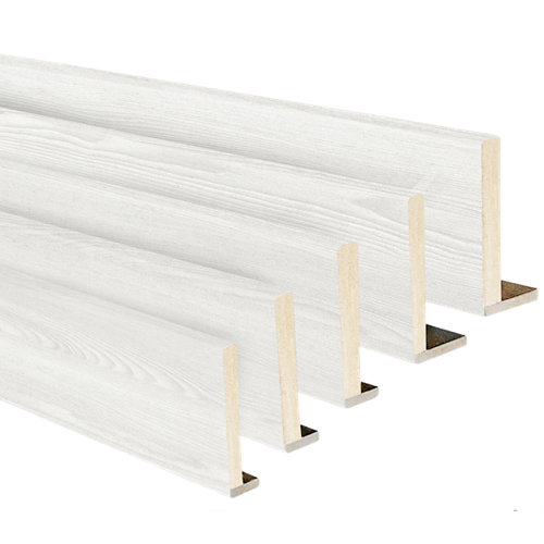 Tablero de aglomerado crudo de 122x244x1,9 cm (anchoxaltoxgrosor) 28 Kit de 5 tapetas en l mdf blanco 80 x 12/10 mm