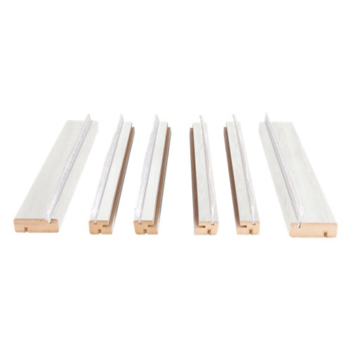 Kit de moldura para casoneto 110 de mdf blanco para puerta corredera