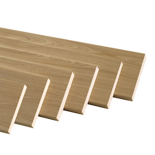 Kit de 6 jamba plana mdf roble 80 x 16/12